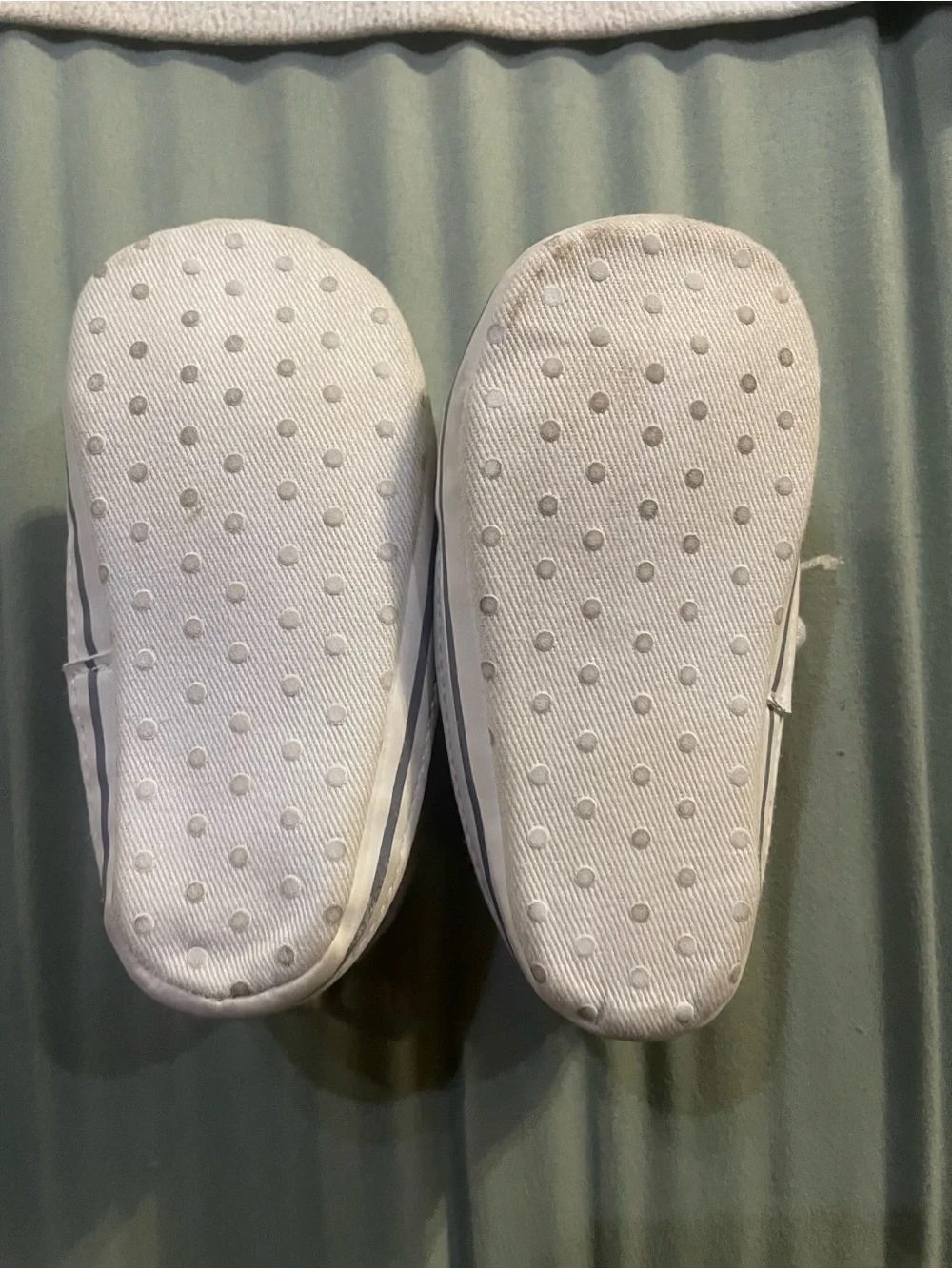 Carter's Tan Canvas Lace-Up Baby Sneakers with White Toe
